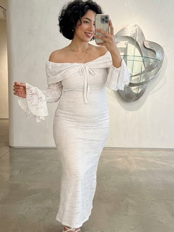 Lace Lycra Lined Dress